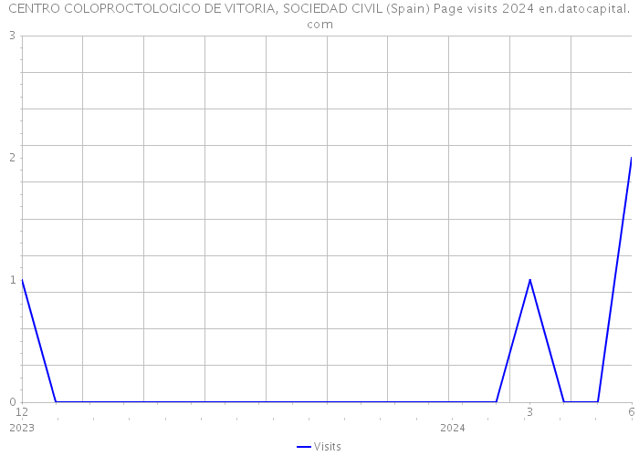 CENTRO COLOPROCTOLOGICO DE VITORIA, SOCIEDAD CIVIL (Spain) Page visits 2024 