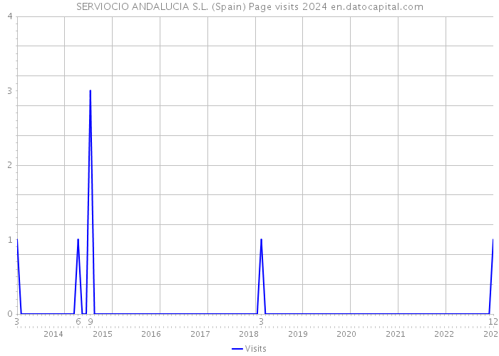SERVIOCIO ANDALUCIA S.L. (Spain) Page visits 2024 