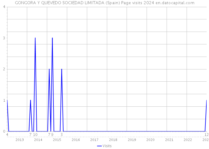 GONGORA Y QUEVEDO SOCIEDAD LIMITADA (Spain) Page visits 2024 