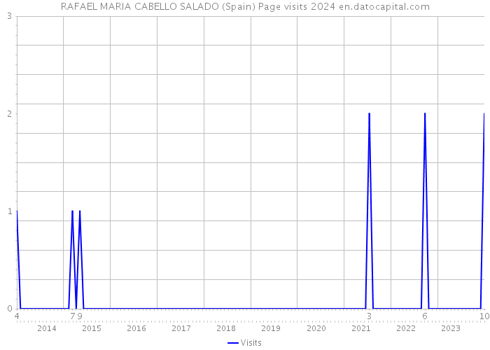 RAFAEL MARIA CABELLO SALADO (Spain) Page visits 2024 