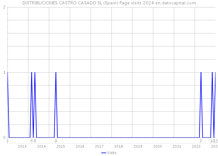 DISTRIBUCIONES CASTRO CASADO SL (Spain) Page visits 2024 