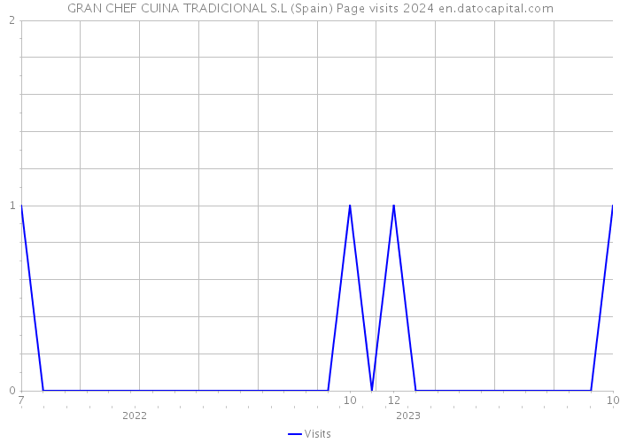 GRAN CHEF CUINA TRADICIONAL S.L (Spain) Page visits 2024 