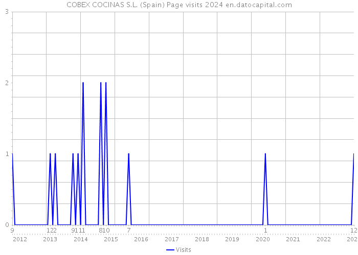 COBEX COCINAS S.L. (Spain) Page visits 2024 