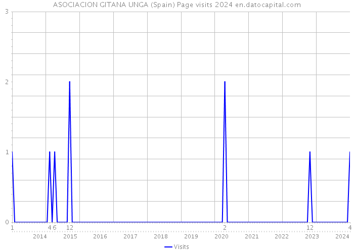 ASOCIACION GITANA UNGA (Spain) Page visits 2024 