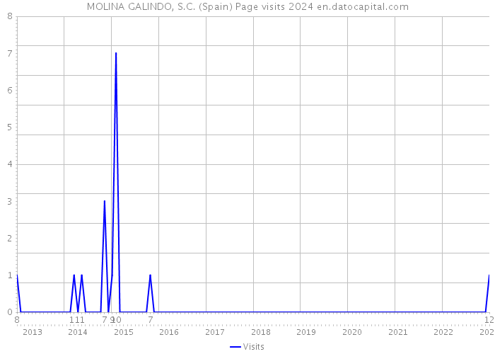 MOLINA GALINDO, S.C. (Spain) Page visits 2024 