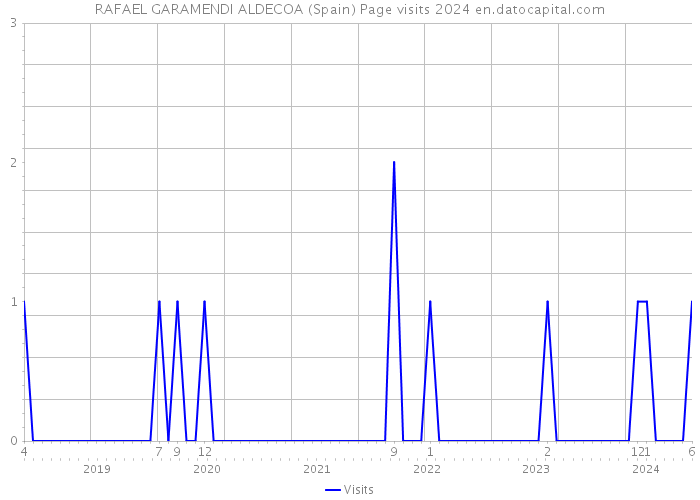RAFAEL GARAMENDI ALDECOA (Spain) Page visits 2024 
