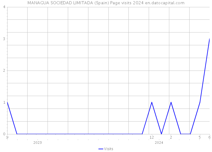 MANAGUA SOCIEDAD LIMITADA (Spain) Page visits 2024 