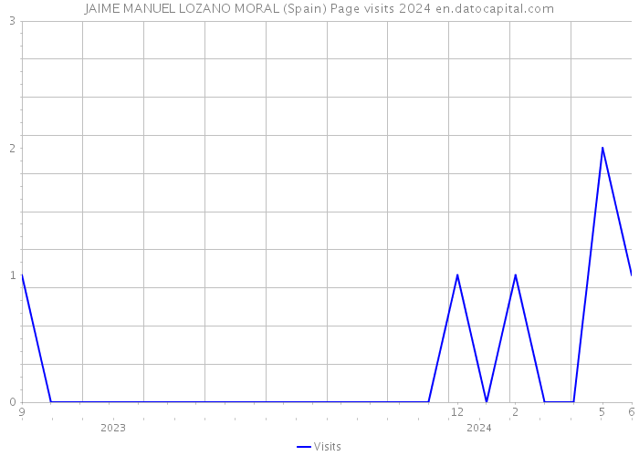 JAIME MANUEL LOZANO MORAL (Spain) Page visits 2024 