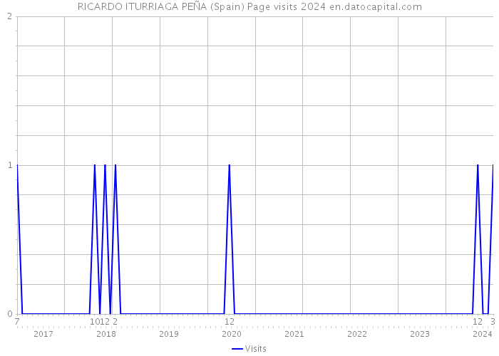 RICARDO ITURRIAGA PEÑA (Spain) Page visits 2024 