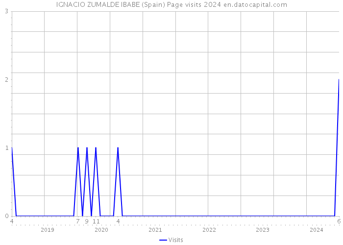 IGNACIO ZUMALDE IBABE (Spain) Page visits 2024 