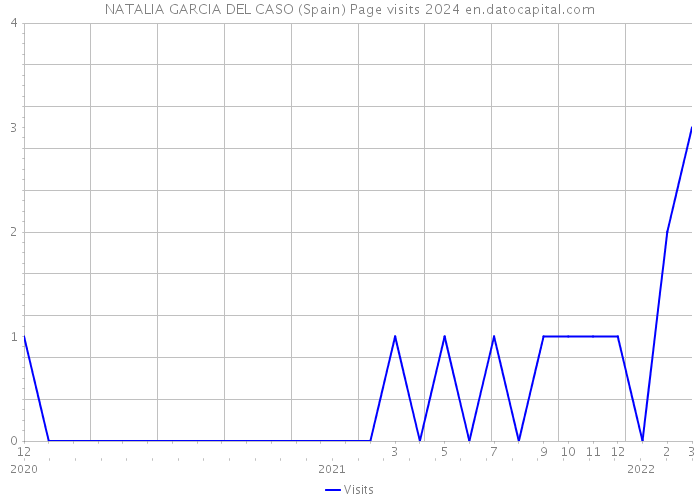 NATALIA GARCIA DEL CASO (Spain) Page visits 2024 