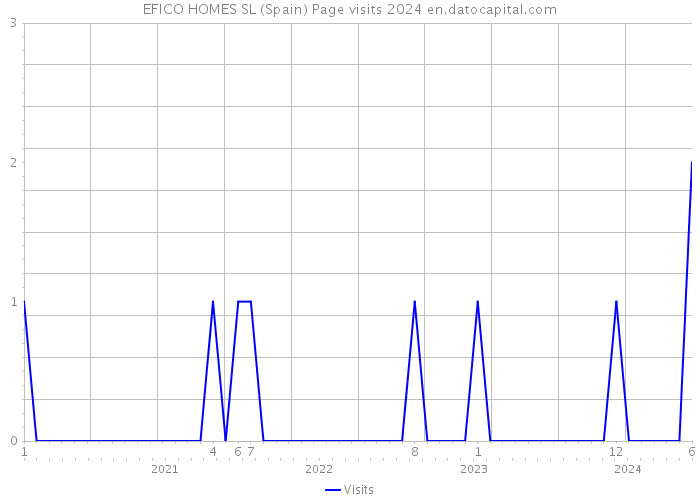 EFICO HOMES SL (Spain) Page visits 2024 