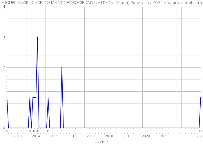 MIGUEL ANGEL GARRIDO MARTINEZ SOCIEDAD LIMITADA. (Spain) Page visits 2024 