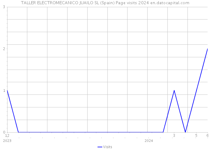 TALLER ELECTROMECANICO JUAILO SL (Spain) Page visits 2024 