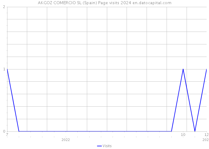 AKGOZ COMERCIO SL (Spain) Page visits 2024 
