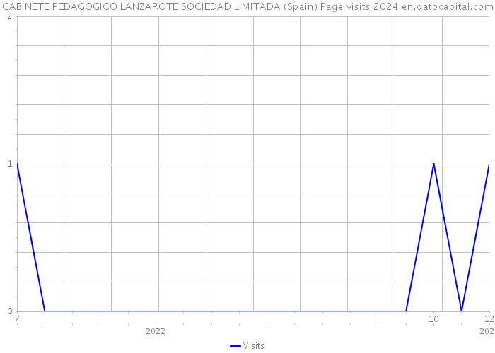 GABINETE PEDAGOGICO LANZAROTE SOCIEDAD LIMITADA (Spain) Page visits 2024 