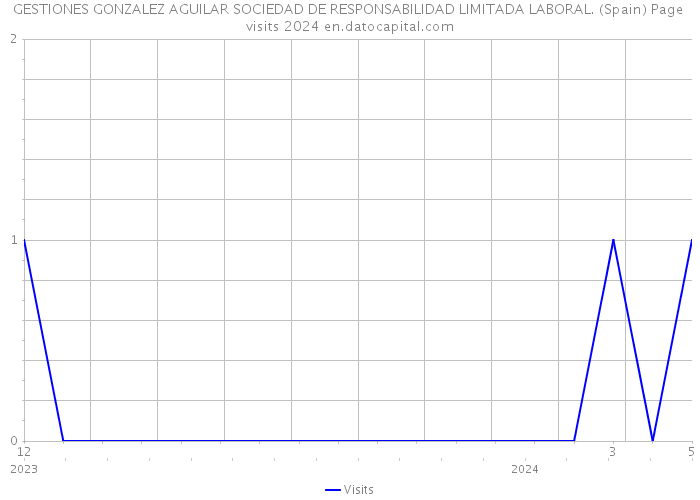 GESTIONES GONZALEZ AGUILAR SOCIEDAD DE RESPONSABILIDAD LIMITADA LABORAL. (Spain) Page visits 2024 