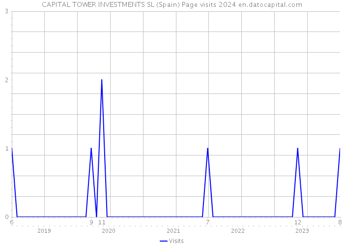 CAPITAL TOWER INVESTMENTS SL (Spain) Page visits 2024 