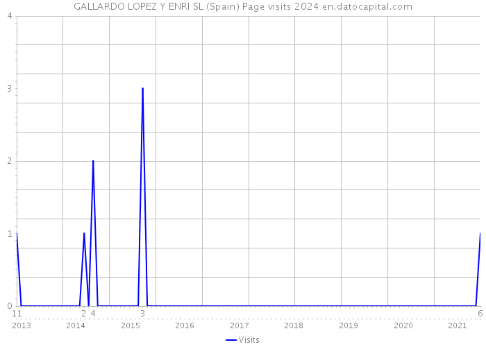 GALLARDO LOPEZ Y ENRI SL (Spain) Page visits 2024 