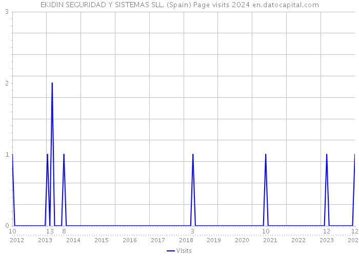 EKIDIN SEGURIDAD Y SISTEMAS SLL. (Spain) Page visits 2024 