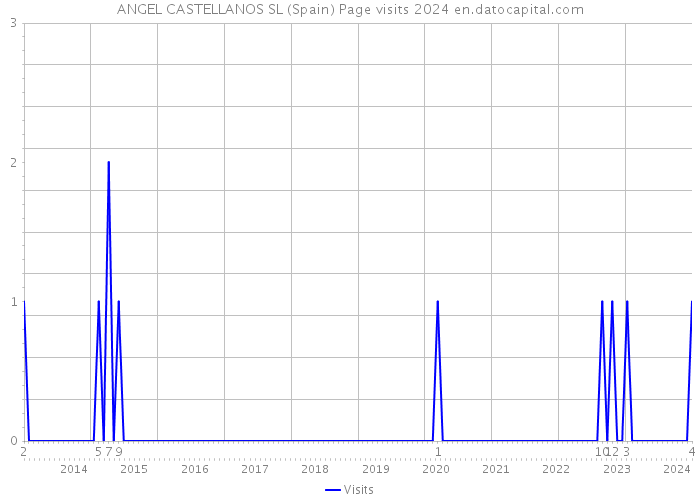 ANGEL CASTELLANOS SL (Spain) Page visits 2024 