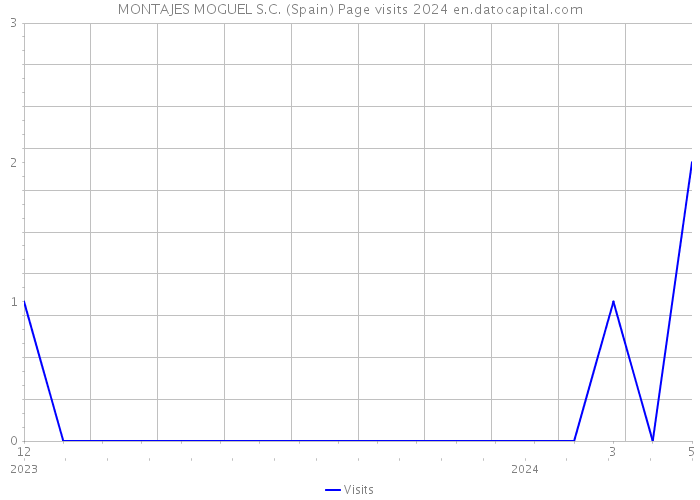 MONTAJES MOGUEL S.C. (Spain) Page visits 2024 