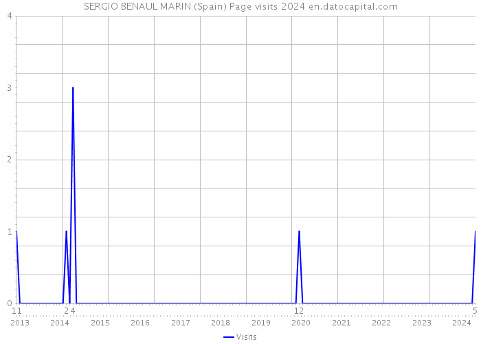 SERGIO BENAUL MARIN (Spain) Page visits 2024 