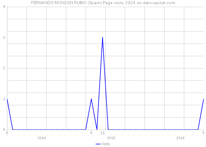 FERNANDO MONZON RUBIO (Spain) Page visits 2024 