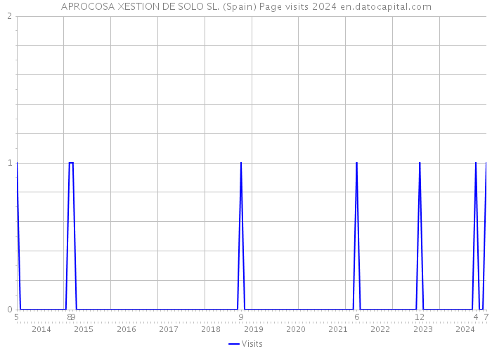 APROCOSA XESTION DE SOLO SL. (Spain) Page visits 2024 