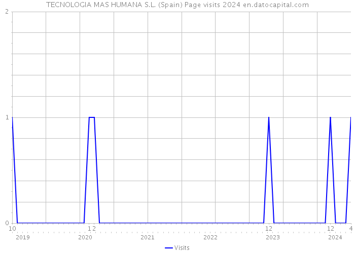 TECNOLOGIA MAS HUMANA S.L. (Spain) Page visits 2024 