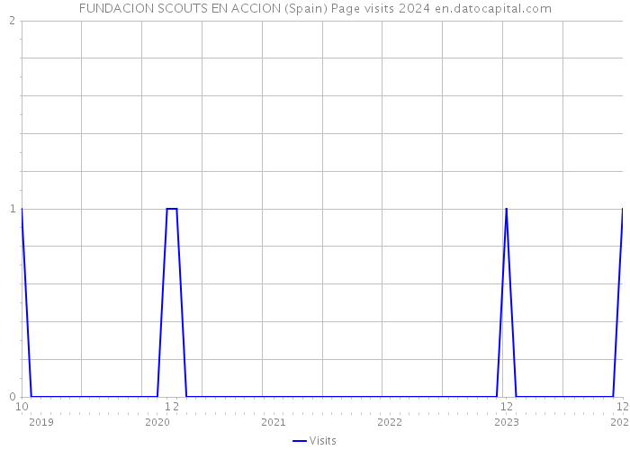 FUNDACION SCOUTS EN ACCION (Spain) Page visits 2024 