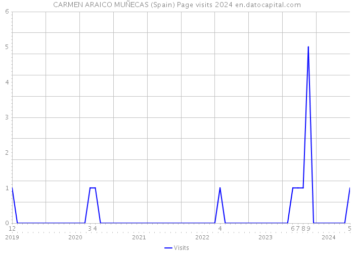 CARMEN ARAICO MUÑECAS (Spain) Page visits 2024 