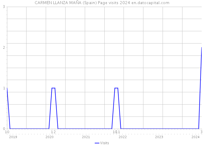 CARMEN LLANZA MAÑA (Spain) Page visits 2024 