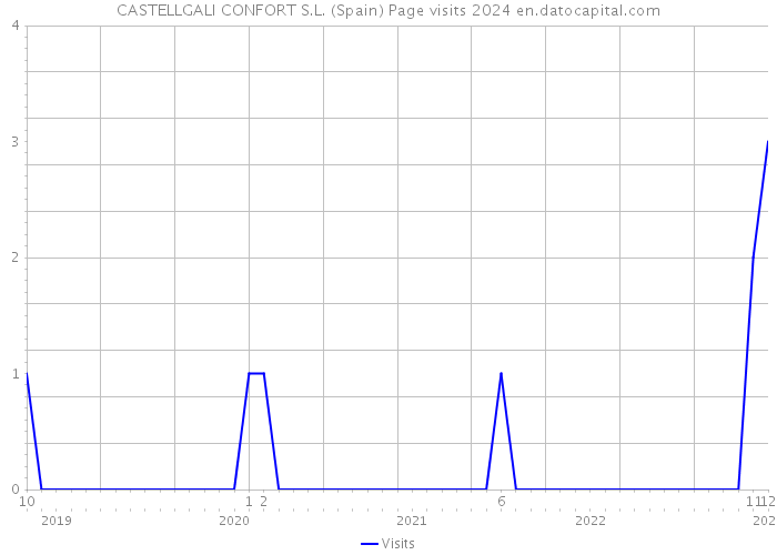 CASTELLGALI CONFORT S.L. (Spain) Page visits 2024 