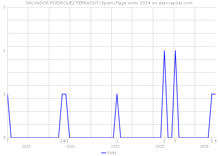 SALVADOR RODRIGUEZ FERRAGUT (Spain) Page visits 2024 