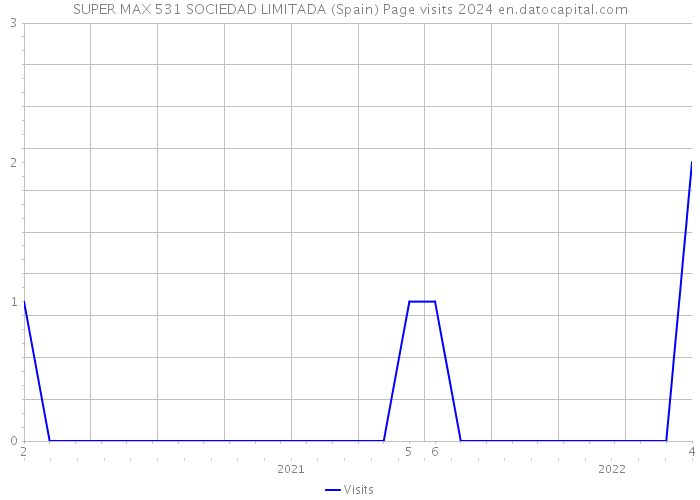 SUPER MAX 531 SOCIEDAD LIMITADA (Spain) Page visits 2024 