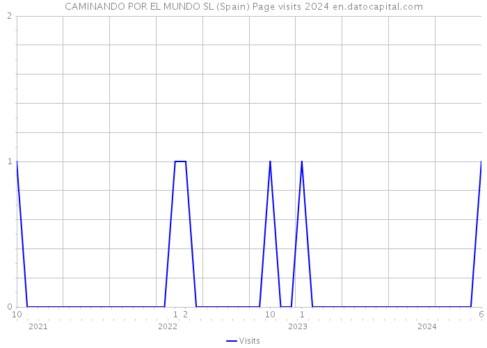 CAMINANDO POR EL MUNDO SL (Spain) Page visits 2024 