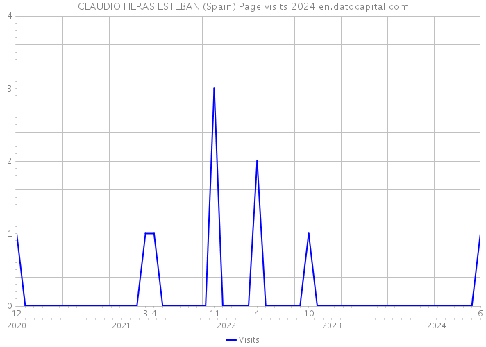 CLAUDIO HERAS ESTEBAN (Spain) Page visits 2024 