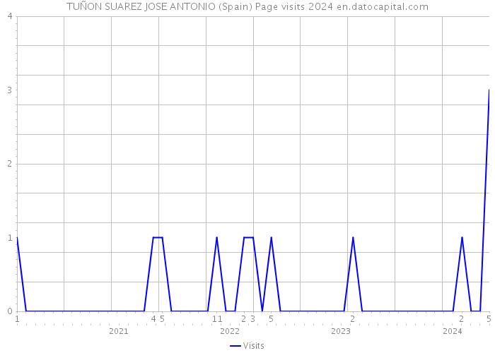 TUÑON SUAREZ JOSE ANTONIO (Spain) Page visits 2024 