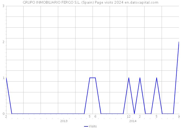 GRUPO INMOBILIARIO FERGO S.L. (Spain) Page visits 2024 