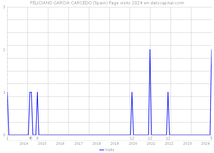 FELICIANO GARCIA CARCEDO (Spain) Page visits 2024 