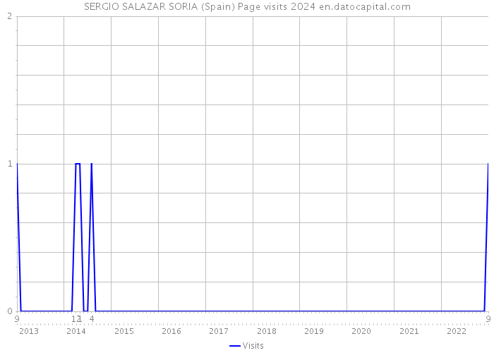 SERGIO SALAZAR SORIA (Spain) Page visits 2024 