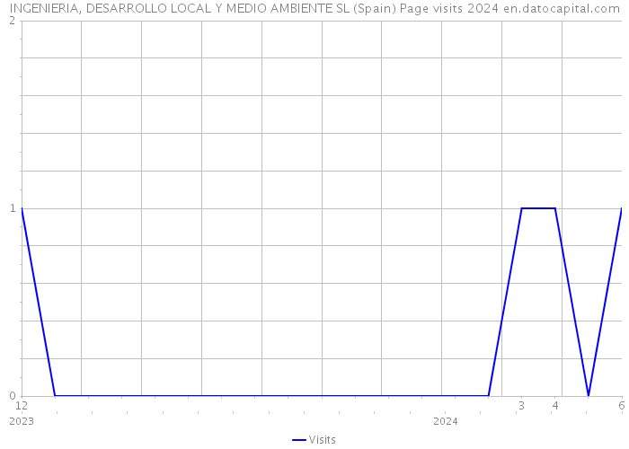 INGENIERIA, DESARROLLO LOCAL Y MEDIO AMBIENTE SL (Spain) Page visits 2024 