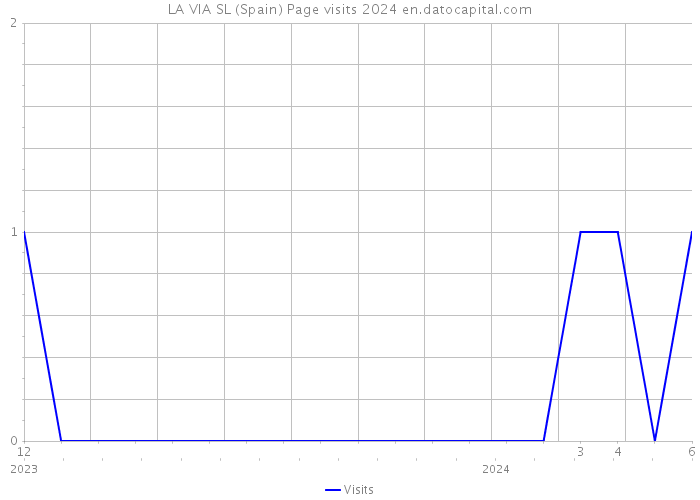 LA VIA SL (Spain) Page visits 2024 