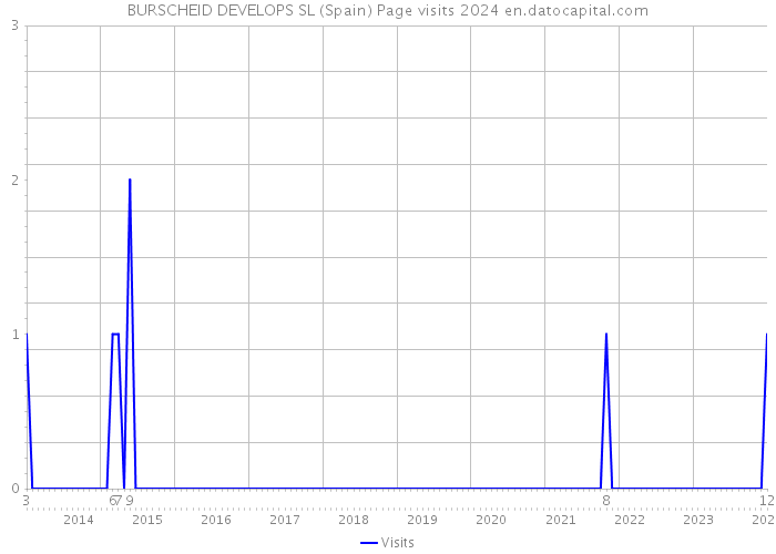BURSCHEID DEVELOPS SL (Spain) Page visits 2024 