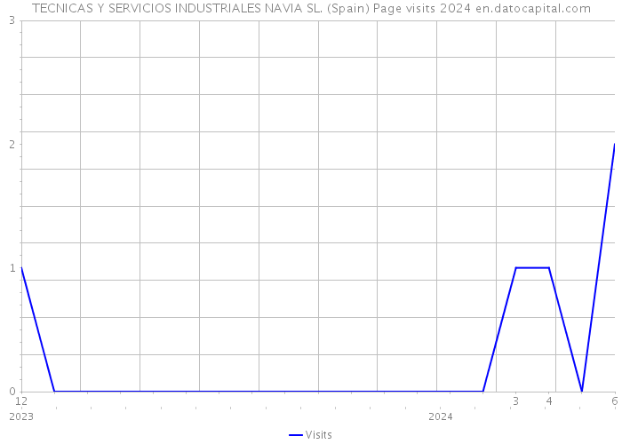 TECNICAS Y SERVICIOS INDUSTRIALES NAVIA SL. (Spain) Page visits 2024 