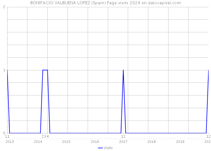 BONIFACIO VALBUENA LOPEZ (Spain) Page visits 2024 