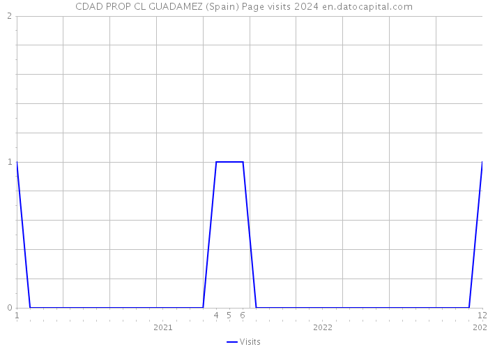 CDAD PROP CL GUADAMEZ (Spain) Page visits 2024 