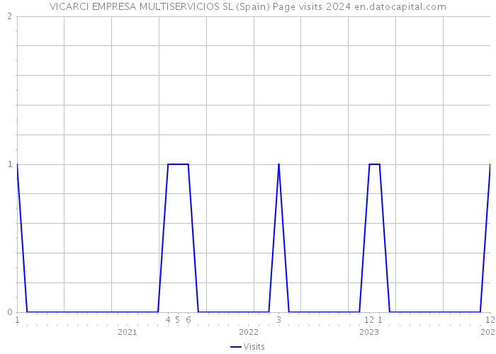 VICARCI EMPRESA MULTISERVICIOS SL (Spain) Page visits 2024 
