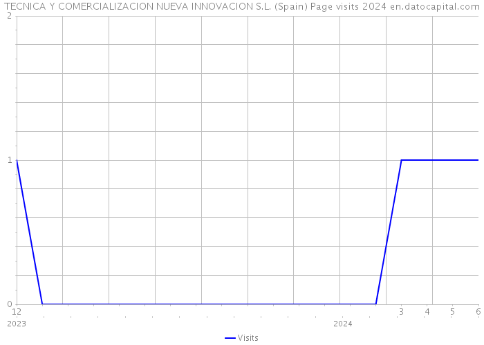 TECNICA Y COMERCIALIZACION NUEVA INNOVACION S.L. (Spain) Page visits 2024 